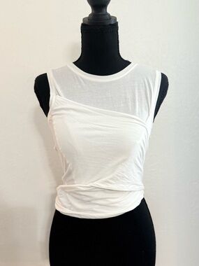 Lulu lemon athletic top White with Tie